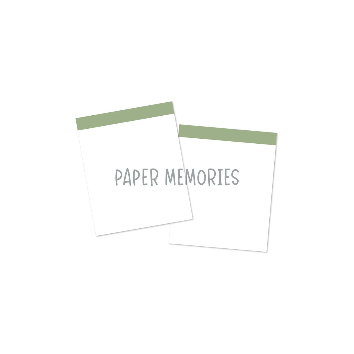 Life Story Insert 6x8" - Blank Highlight - Sage