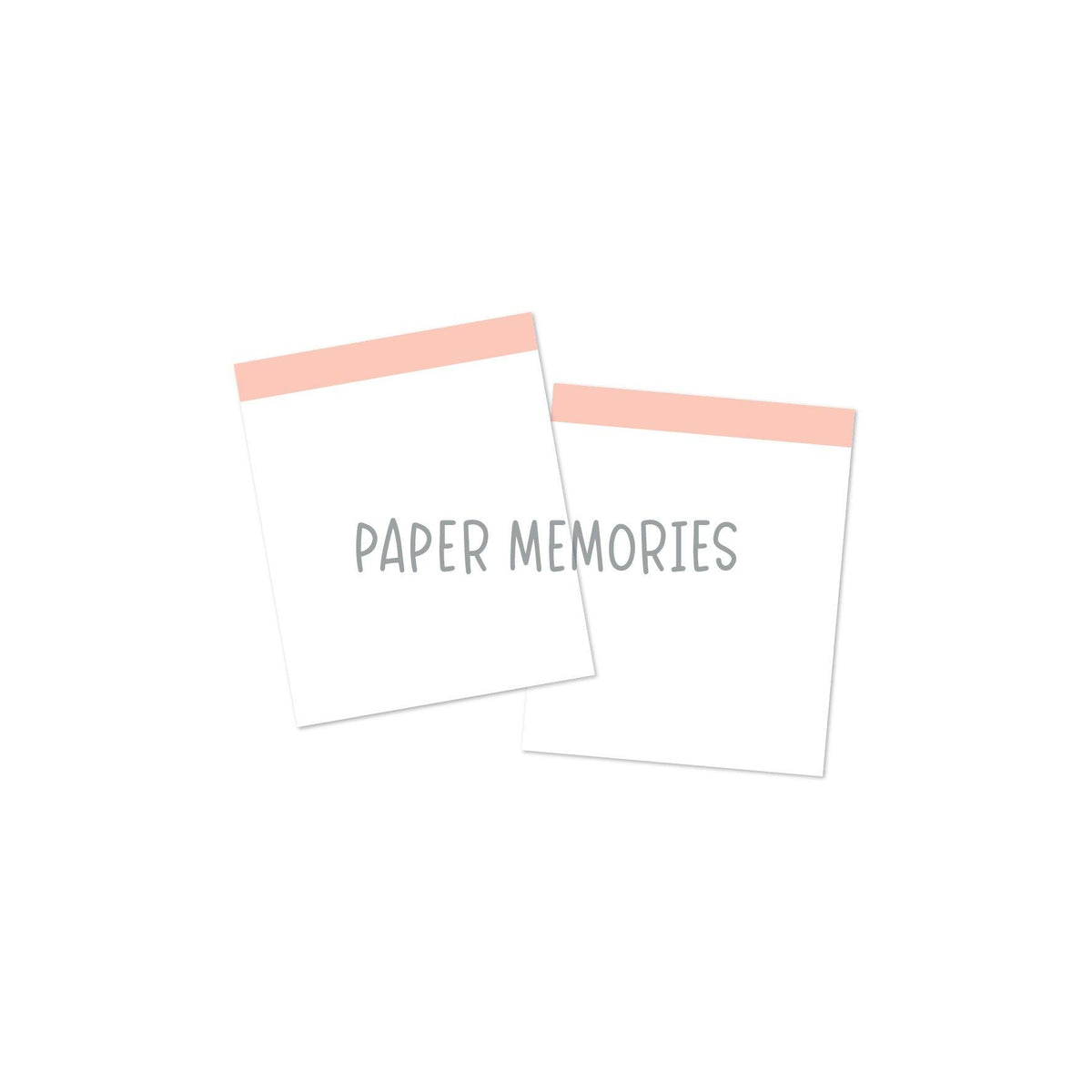 Life Story Insert 6x8" - Blank Highlight - Soft Peach