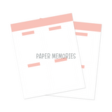 Life Story Insert 6x8" - Quarterly Squared Weeks - Coral Sands