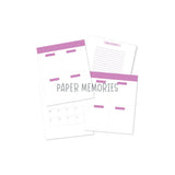 Life Story Insert 6x8" - Squared Weeks - Wisteria
