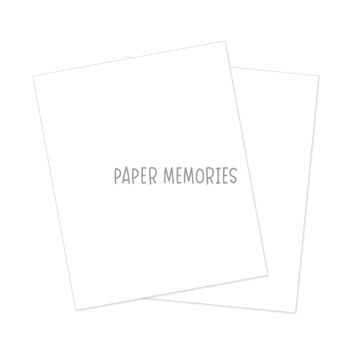 Life Story Insert 6x8" - White