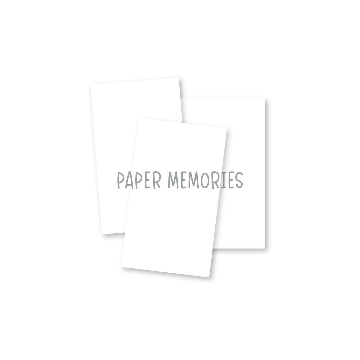 Life Story Inserts 4x8 White