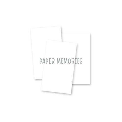 Life Story Inserts 4x8 White