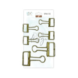 Metallic Clips Gold