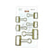 Metallic Clips Gold