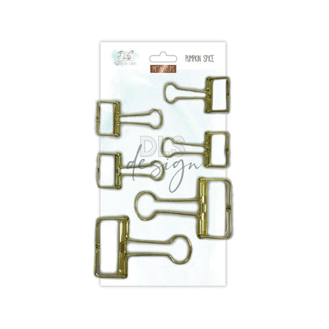 Metallic Clips Gold