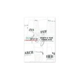 Month & Year 3x4" Cards 2025