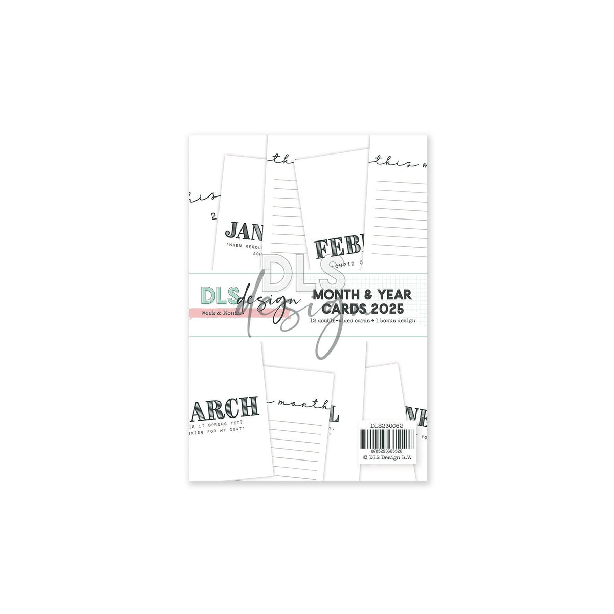 Month & Year 3x4" Cards 2025