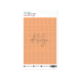 Number Stickers Big Gilmo Pastel Papaya