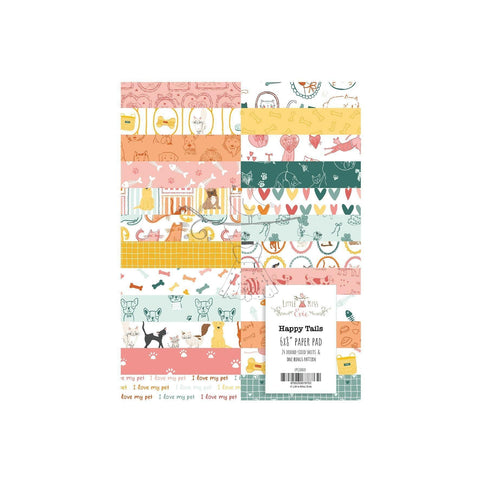 Paper Pad 6x8" Happy Tails