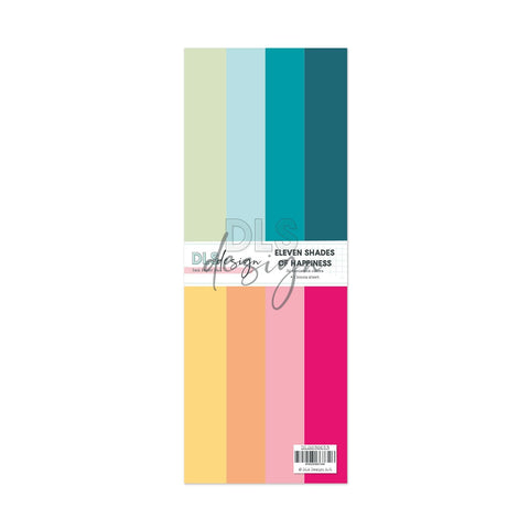 Paper Set 3x8" Cardstock Eleven Shades Of Happiness