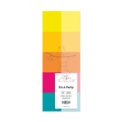 Paper Set 3x8" Cardstock It's A Party