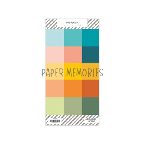 Paper Set 4x8" Cardstock Spring Memories