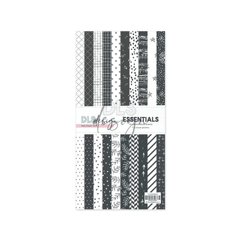 Paper Set 4x8" Essentials Black & White