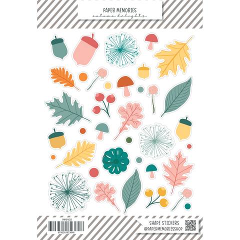 Paper Shape Stickers Fall Memories - Autumn Delights