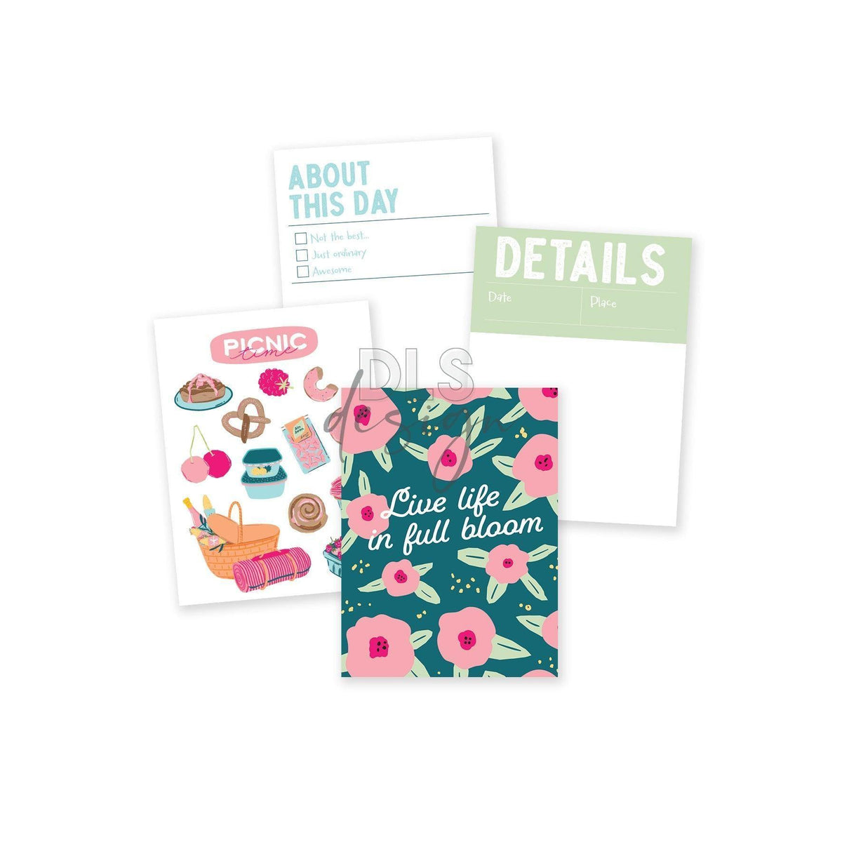 Pocket Pages Cards 3x4 Eleven Shades Of Happiness