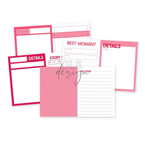 Pocket Pages set 4x6 Essentials Cherry