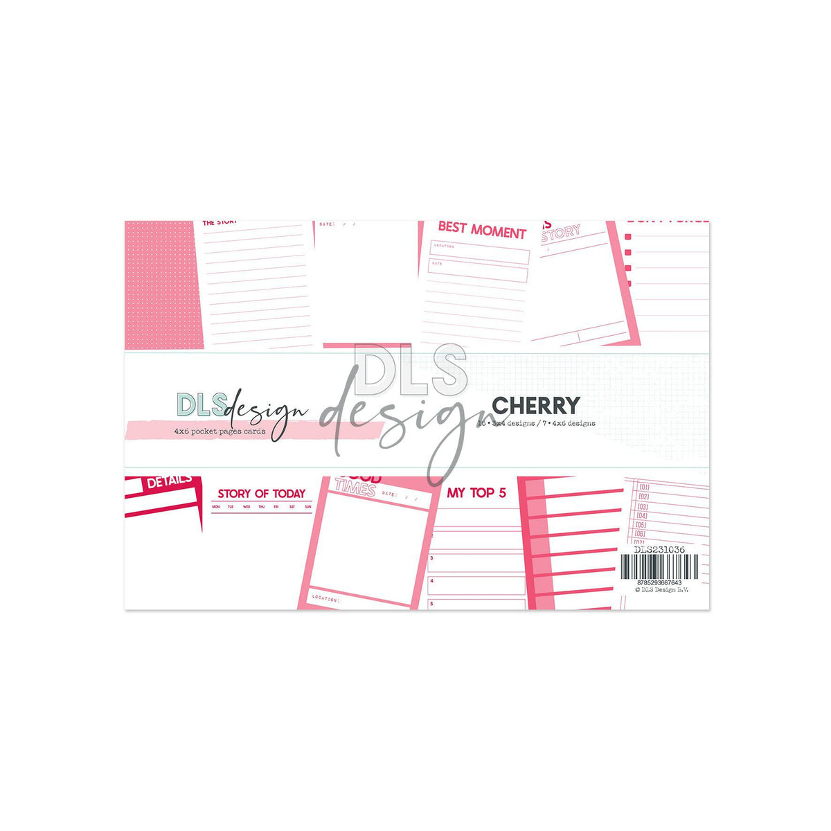 Pocket Pages set 4x6 Essentials Cherry