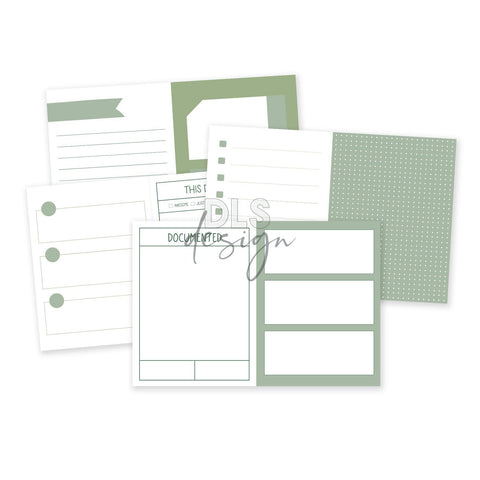 Pocket Pages set 4x6 Essentials Sage