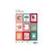 Postage Stamp Shape Stickers Eighteen Pages of Time