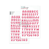 Puffy Stickers Alphabet Blooming Days Cherry