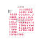 Puffy Stickers Alphabet Blooming Days Cherry
