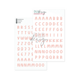 Puffy Stickers Alphabet Candy Coral Sands