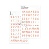 Puffy Stickers Alphabet Candy Peach