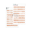 Puffy Stickers Alphabet Candy Rust