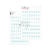 Puffy Stickers Alphabet Candy Sky Blue