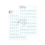 Puffy Stickers Alphabet Candy Sky Blue