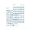 Puffy Stickers Alphabet Essentials Colton Navy