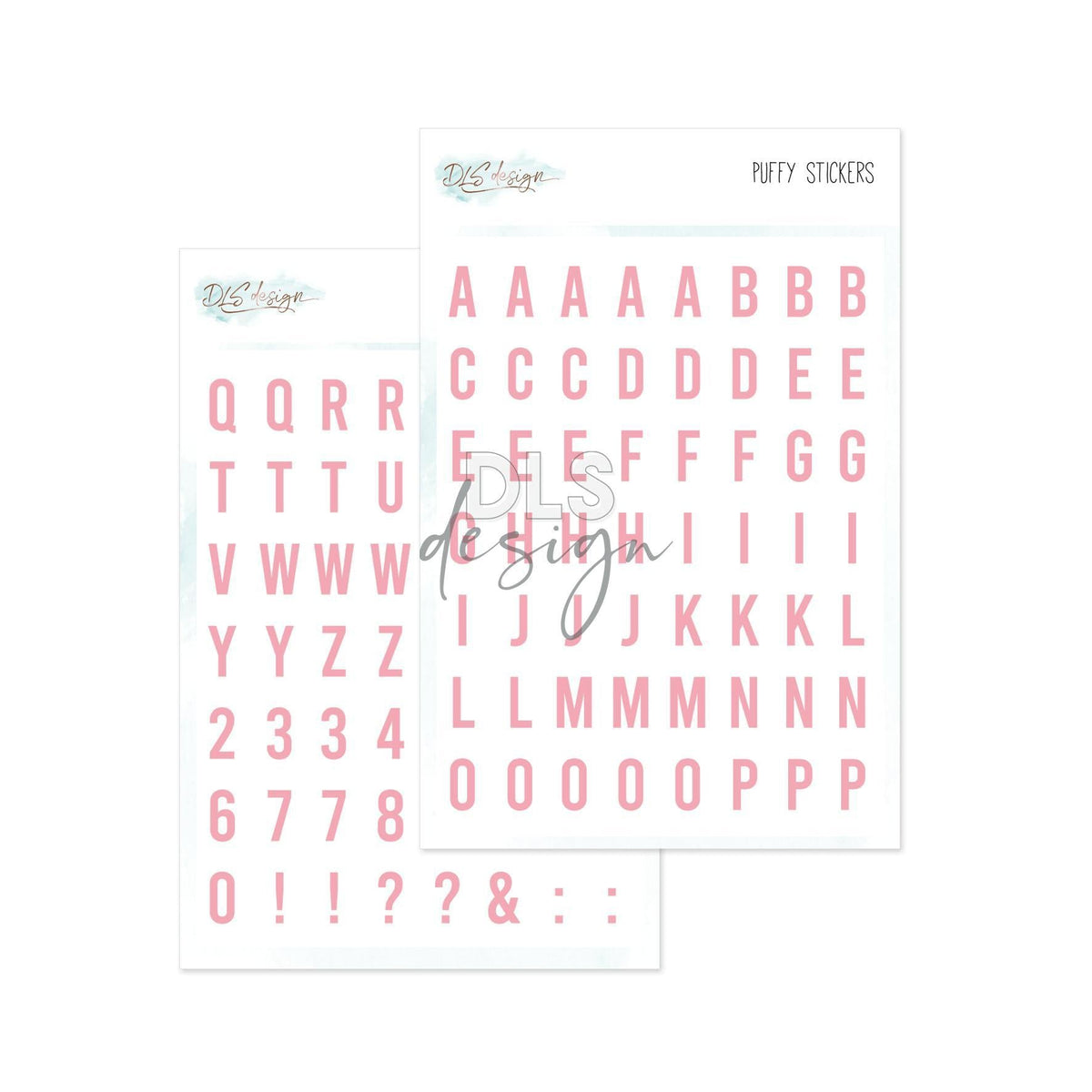 Puffy Stickers Alphabet Essentials Gilmo Candy Floss