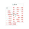 Puffy Stickers Alphabet Gilmo Coral Reef