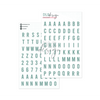 Puffy Stickers Alphabet Gilmo Seagreen