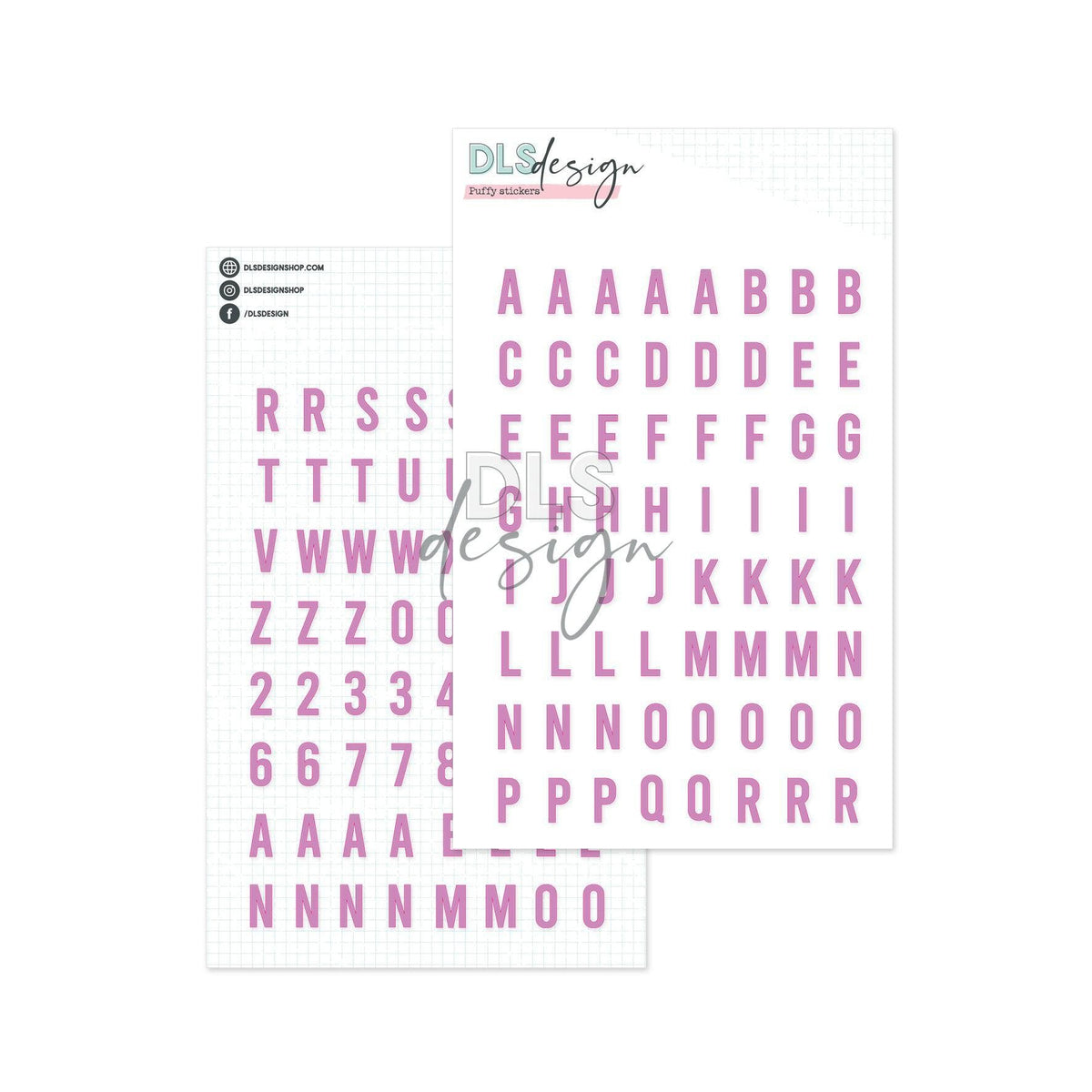 Puffy Stickers Alphabet Gilmo Wisteria