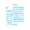 Puffy Stickers Alphabet Mason Azure