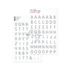 Puffy Stickers Alphabet Mason Grey