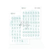 Puffy Stickers Alphabet Mason Mint