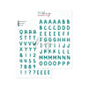 Puffy Stickers Alphabet Mason Peacock
