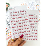 Puffy Stickers Alphabet Riley Coral Sands
