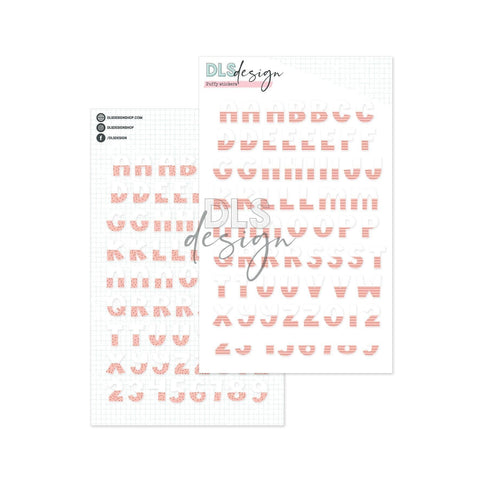 Puffy Stickers Alphabet Riley Coral Sands