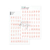 Puffy Stickers Alphabet Sage Coral