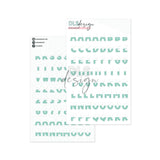 Puffy Stickers Alphabet Warm Moments Mint