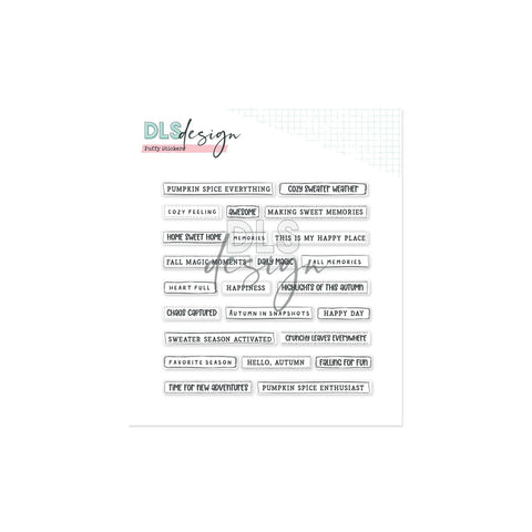Puffy Stickers Autumn Words