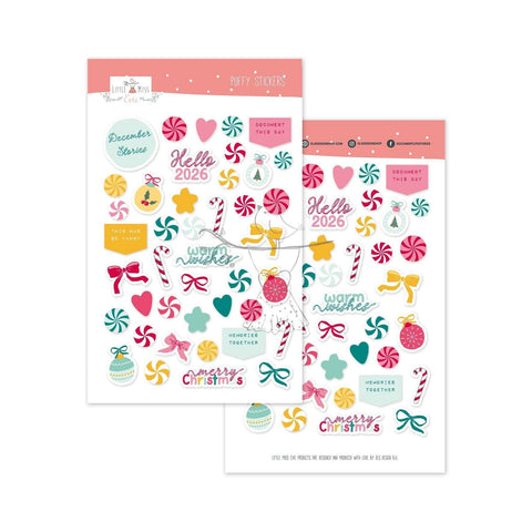 Puffy Stickers December Stories Basics