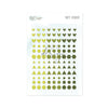 Puffy Stickers Essentials Shapes Green