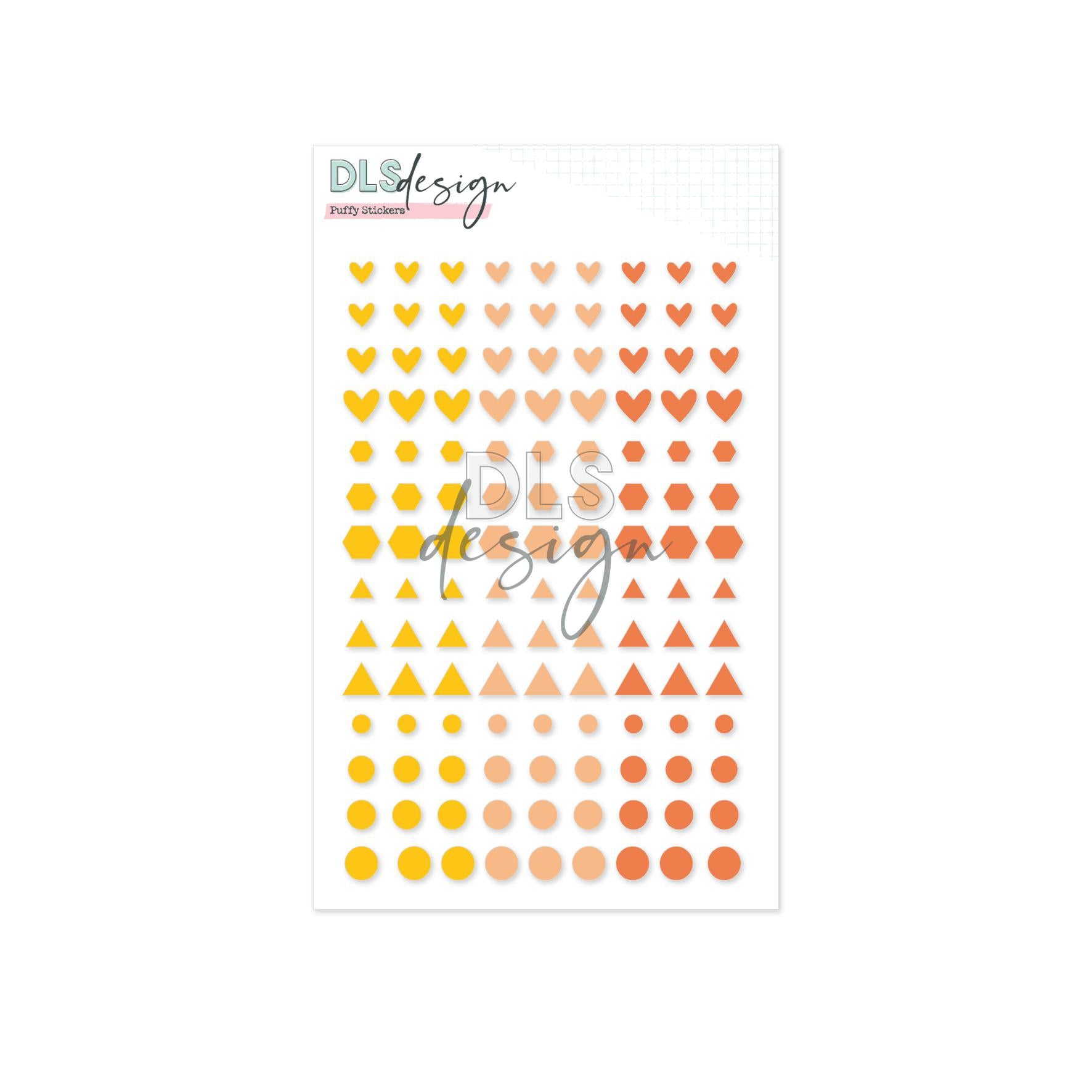 L Shape Sticker Yellow Puffy Stickers Essentials Shapes Yellow – DLS Design