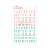 Puffy Stickers Gilmo Numbers Coral and Mint