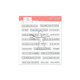 Puffy Stickers Lovely Sayings